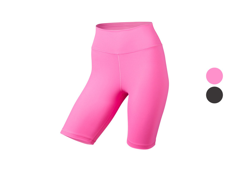 Roze sportlegging met hoge taille.