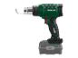 Een groene Parkside X20V Team-accu-hittegun.
