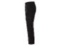Zwarte cargobroek met elastische taille en zijzakken.