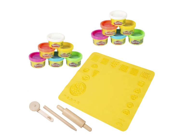 Play-Doh modelleerset met een getextureerde mat en gereedschap.