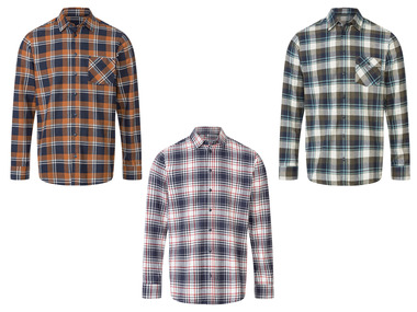 LIVERGY® Chemise à carreaux en flanelle chaude