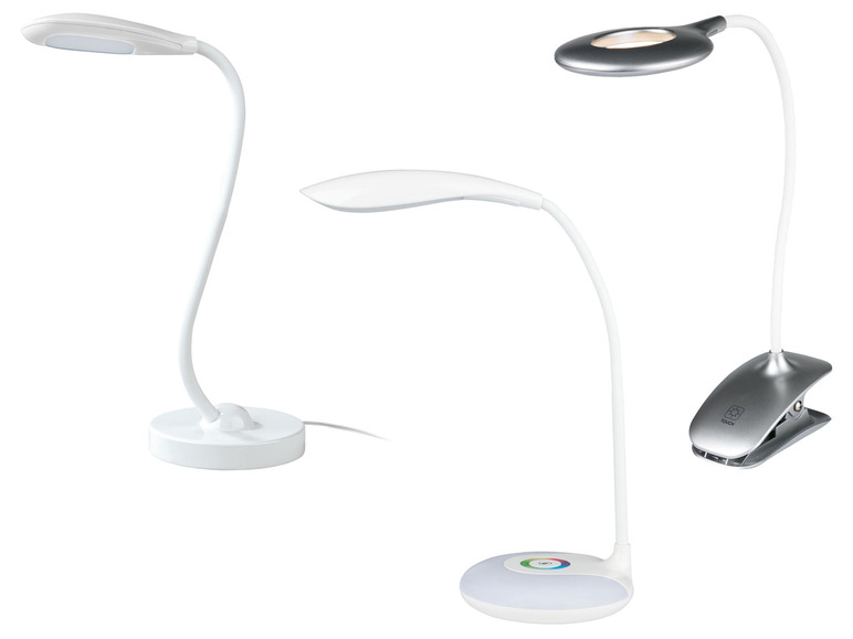 Aller en mode plein écran LIVARNO home Lampe de bureau à LED avec bras flexible - Photo 1