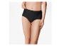 Zwarte high-waist slip met kant details.