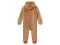 Een bruine teddy-onesie voor baby's.