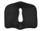 Coussin de siège orthopédique noir avec ouverture centrale pour soulager la pression