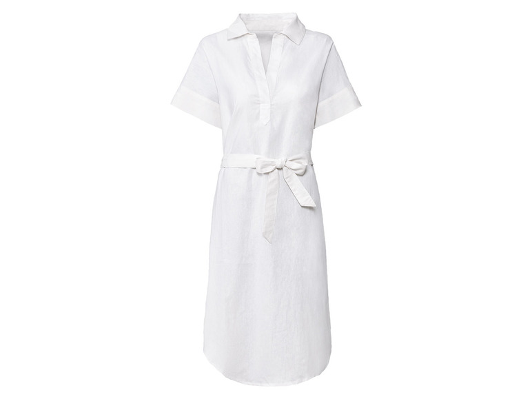Ga naar volledige schermweergave: esmara® Midi-jurk van een linnenmix - afbeelding 7