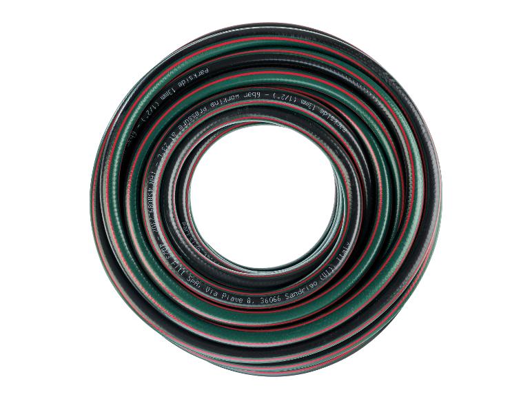 Tuyau d'arrosage Parkside, 13mm (1/2'), pression de travail 6 bar, fabriqué en Italie