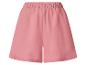 Short rose pour femme avec taille élastique