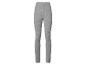 Grijze gemêleerde legging met elastische tailleband