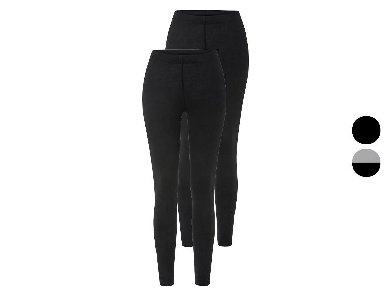 Twee paar zwarte leggings.