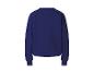 Sweat-shirt bleu marine à manches longues.