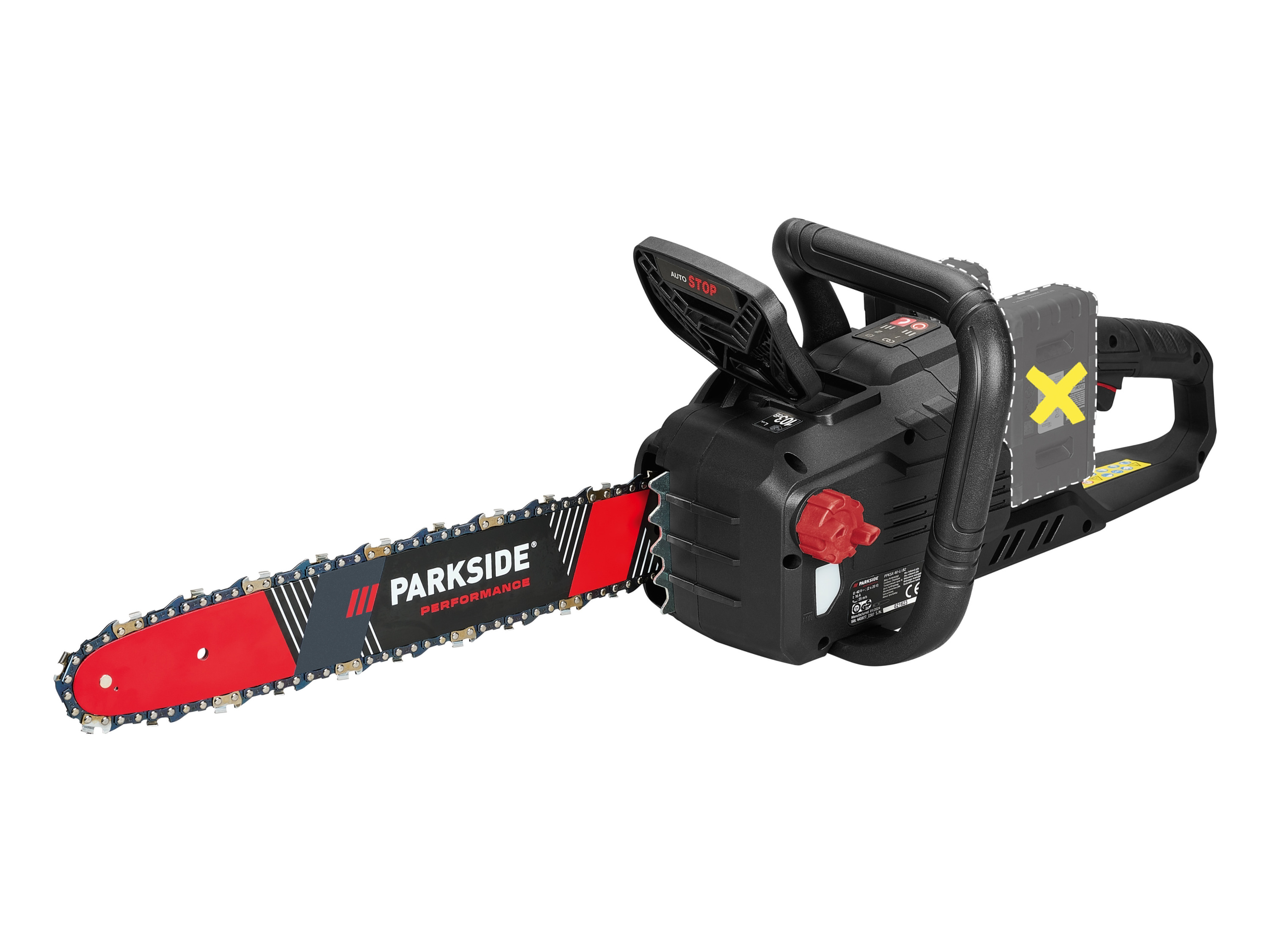 Accukettingzaag 40 V PARKSIDE PERFORMANCE® PKSA40