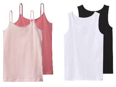 esmara® Débardeurs à fines bretelles / Maillots de corps pour filles, 2 pièces
