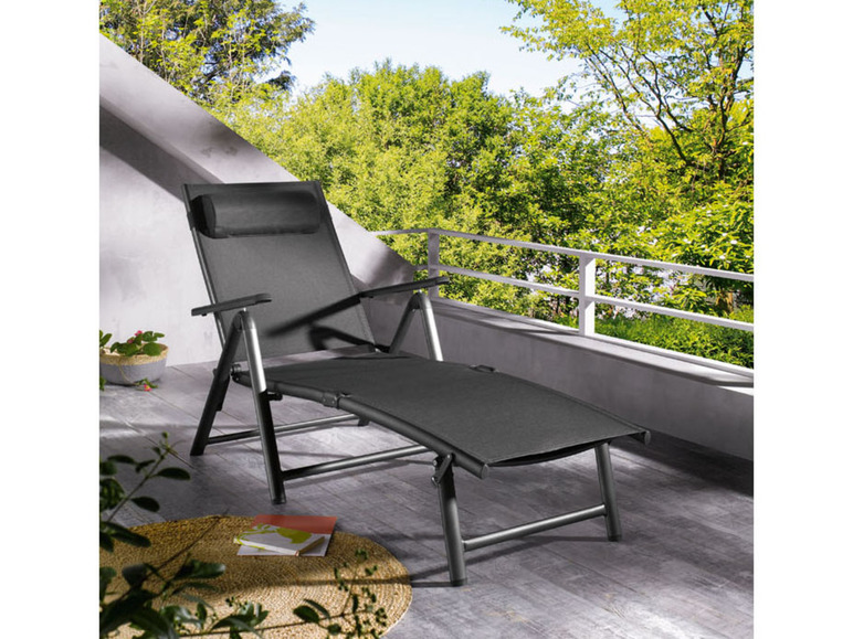 Ga naar volledige schermweergave: LIVARNO home Aluminium ligbed »Houston«, inklapbaar - afbeelding 2