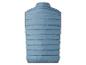 Blauw gewatteerd vest, achterkant