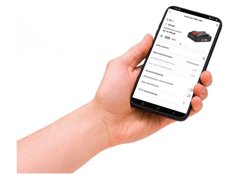 Ga naar volledige schermweergave: PARKSIDE PERFORMANCE® Smart Accu 20 V, 4 Ah »PAPS 204 A1« - afbeelding 4