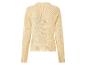 Pull en tricot beige clair à manches longues pour femme, vue arrière