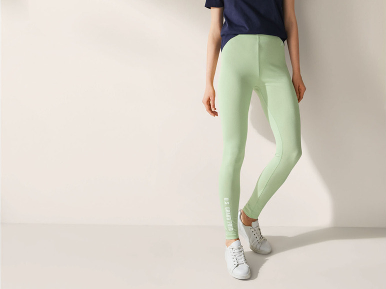 Aller en mode plein écran esmara® Leggings pour femme, taille à hauteur normale, avec logo imprimé - Photo 10