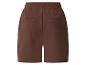 Shorts marron avec taille élastique et poches arrière