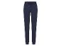 Donkerblauwe joggingbroek met trekkoord.