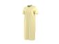 Robe longue jaune clair à manches courtes