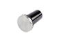 Tamper à café cylindrique noir avec base métallique