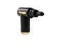 Pistolet de massage noir et or avec un embout