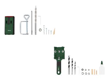 PARKSIDE® Set de gabarits de perçage ou de tourillonnage