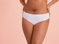 Witte ondergoed met een lage taille.
