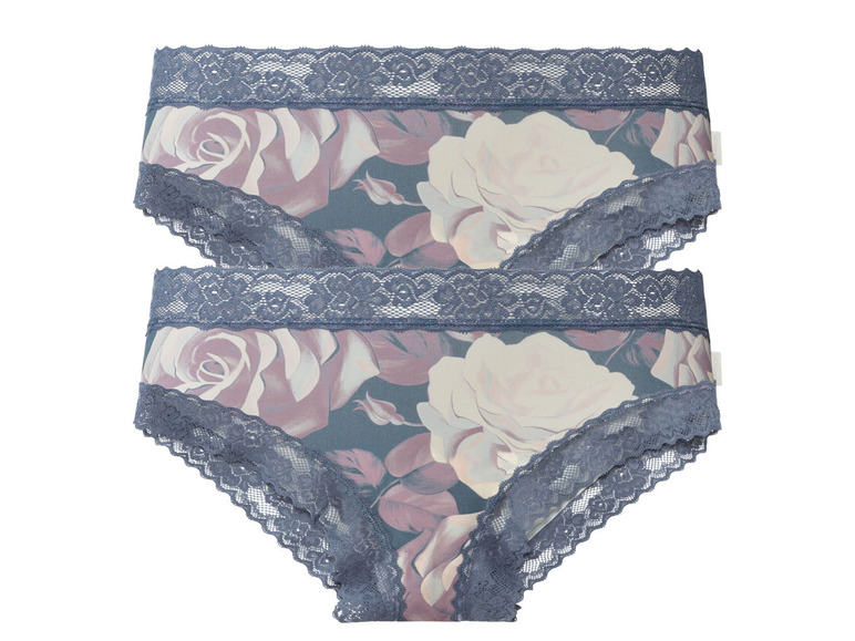 Aller en mode plein écran esmara® Set de 2 slips avec dentelle - Photo 2