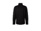 Un pull noir à col roulé et manches longues.