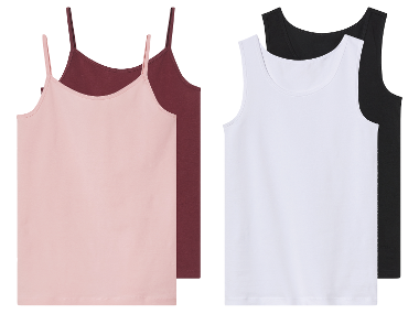 Maillots de corps pour enfants, 2 pièces esmara®