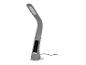 Lampe de bureau LED grise avec bras flexible et panneau de commande