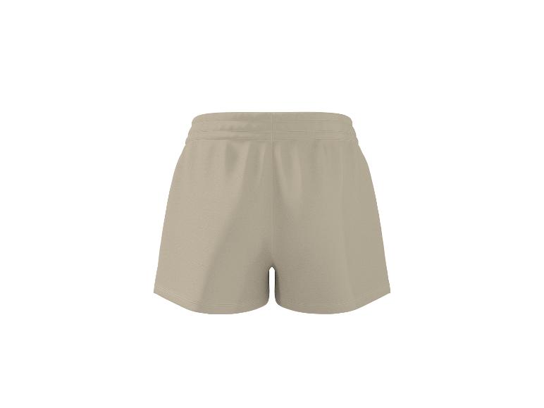 Short de sport beige avec taille élastique