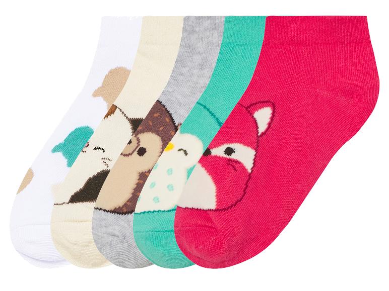 Lot de chaussettes enfant à motifs animaux : renard, hérisson, chat.