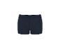 Donkerblauwe boxershort met elastische tailleband en stikseldetails.