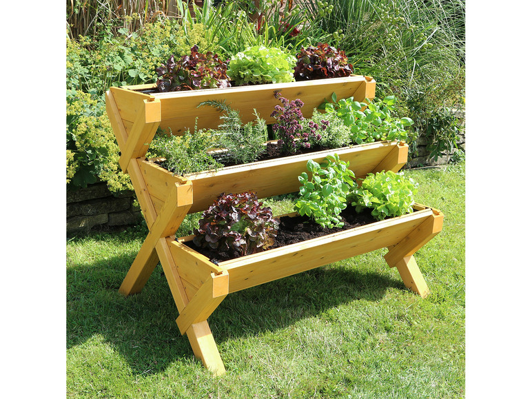 Aller en mode plein écran HABAU Potager en bois sur pieds Trio - Photo 9