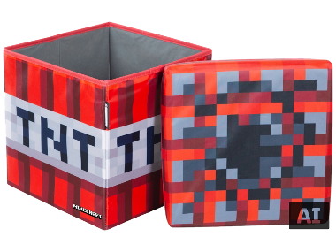 Boîte de rangement et siège »Minecraft TNT«