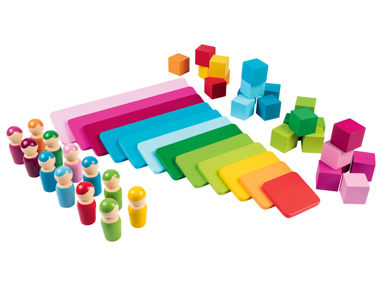 Aller en mode plein écran Playtive Jouets arc-en-ciel en bois - Photo 11