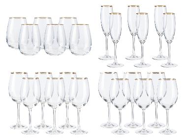 Verres avec bord en or LIVARNO home