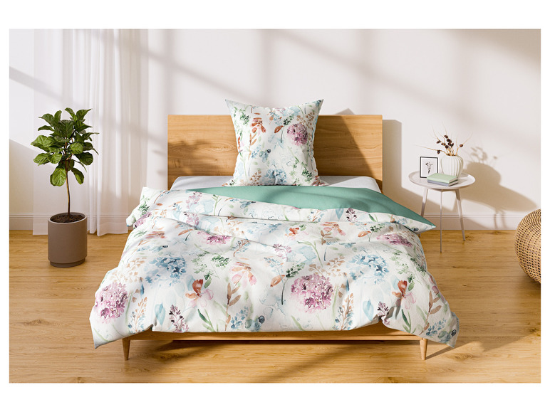 Aller en mode plein écran Housse de couette en satin microfibre LIVARNO home, 140 x 200 cm - Photo 2
