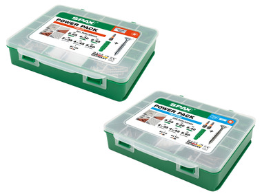 Spax Jeu de vis et de chevilles POWER PACK