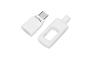 Witte USB-C adapter met beschermhoes