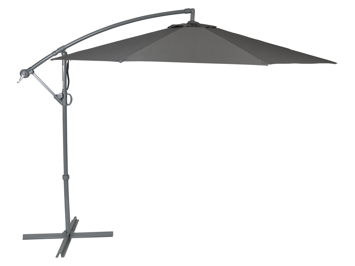 fragment volgorde leraar LIVARNO home Zwevende parasol Ø 300 cm, handzwengel