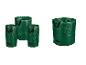 Sacs verts pour déchets de jardin de différentes tailles.