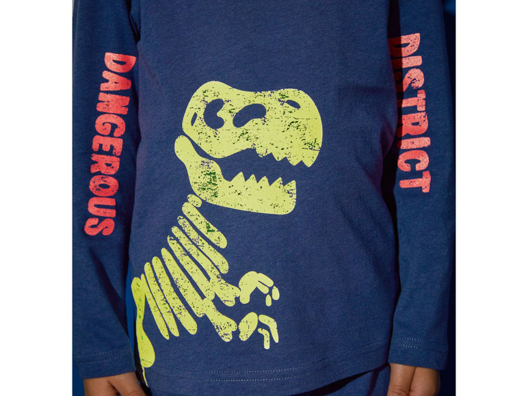 Ga naar volledige schermweergave: lupilu® Katoenen pyjama met glow in the dark print - afbeelding 15