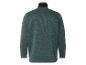 Een donkergroene fleece trui met een hoge kraag.