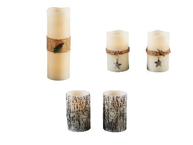 LIVARNO home Bougie de Noël à LED avec télécommande
