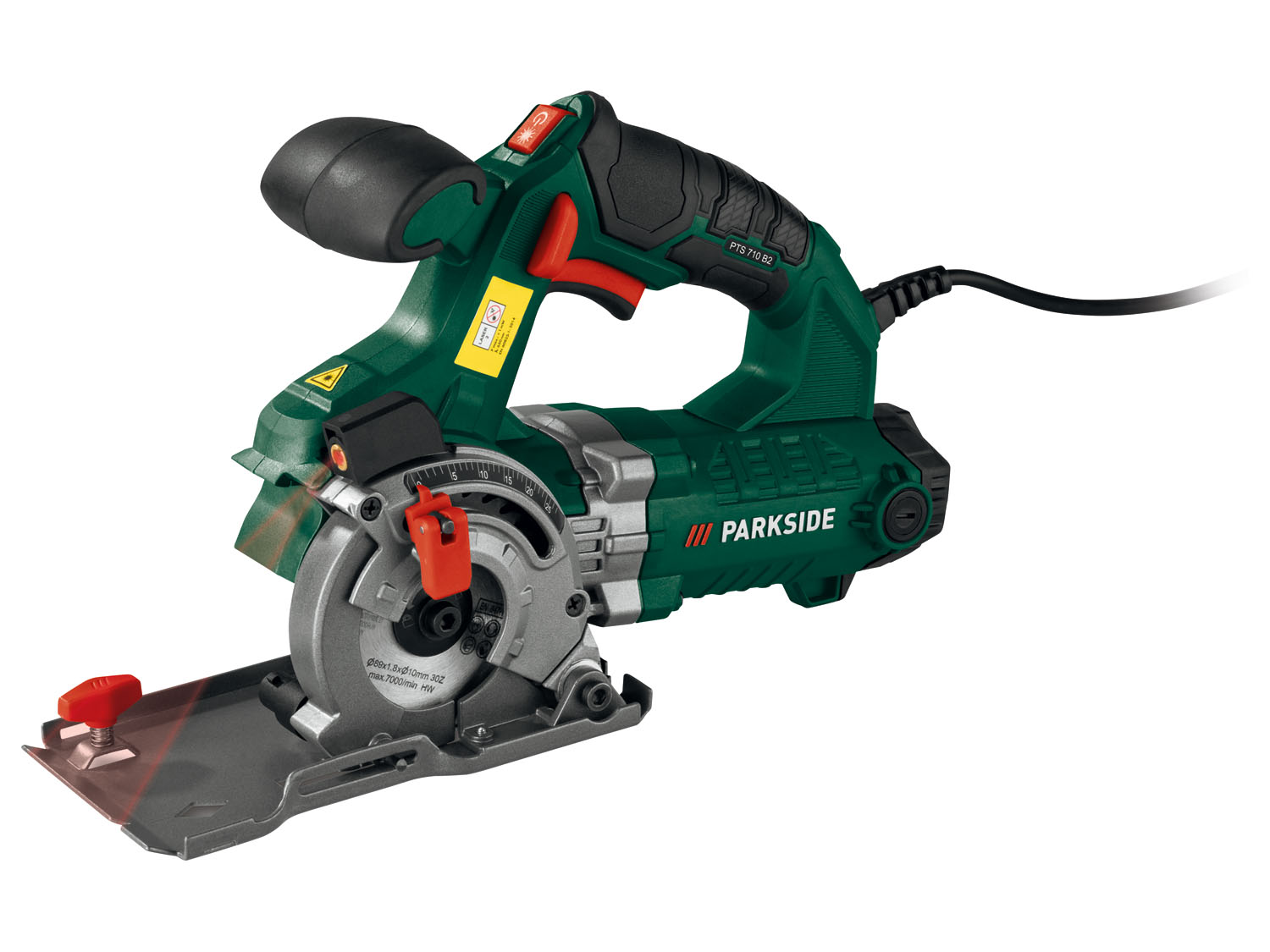 Precisiecirkelzaag »PTS 710«, 710 W PARKSIDE®