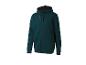 Sweat à capuche zippé sportif vert foncé pour homme.